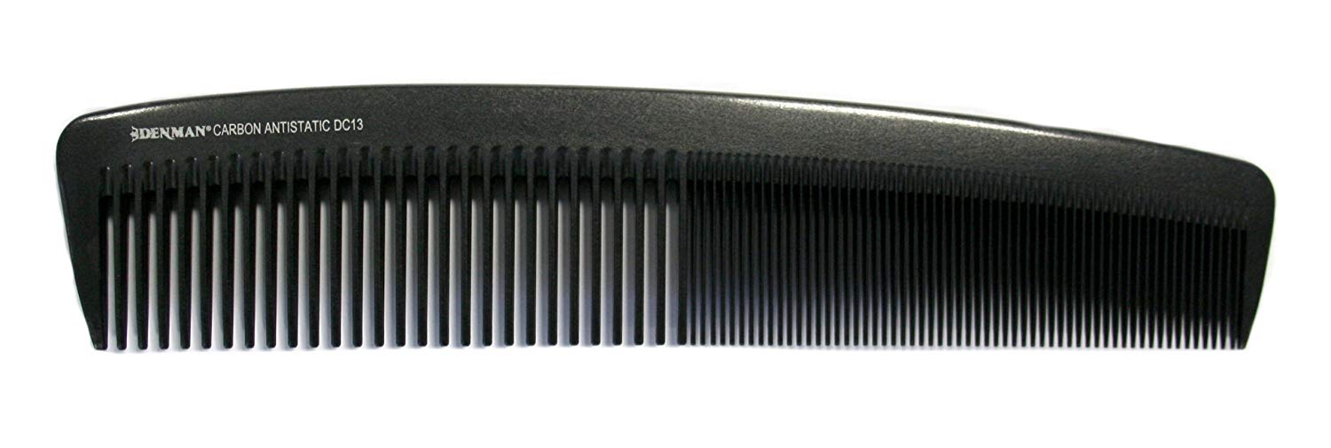 Denman Carbon Fibre Comb DC13, Black