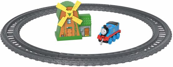 Thomas and Friends GFF09 Track Master Push Along Thomas and the Windmill Metal Train Engine Playset