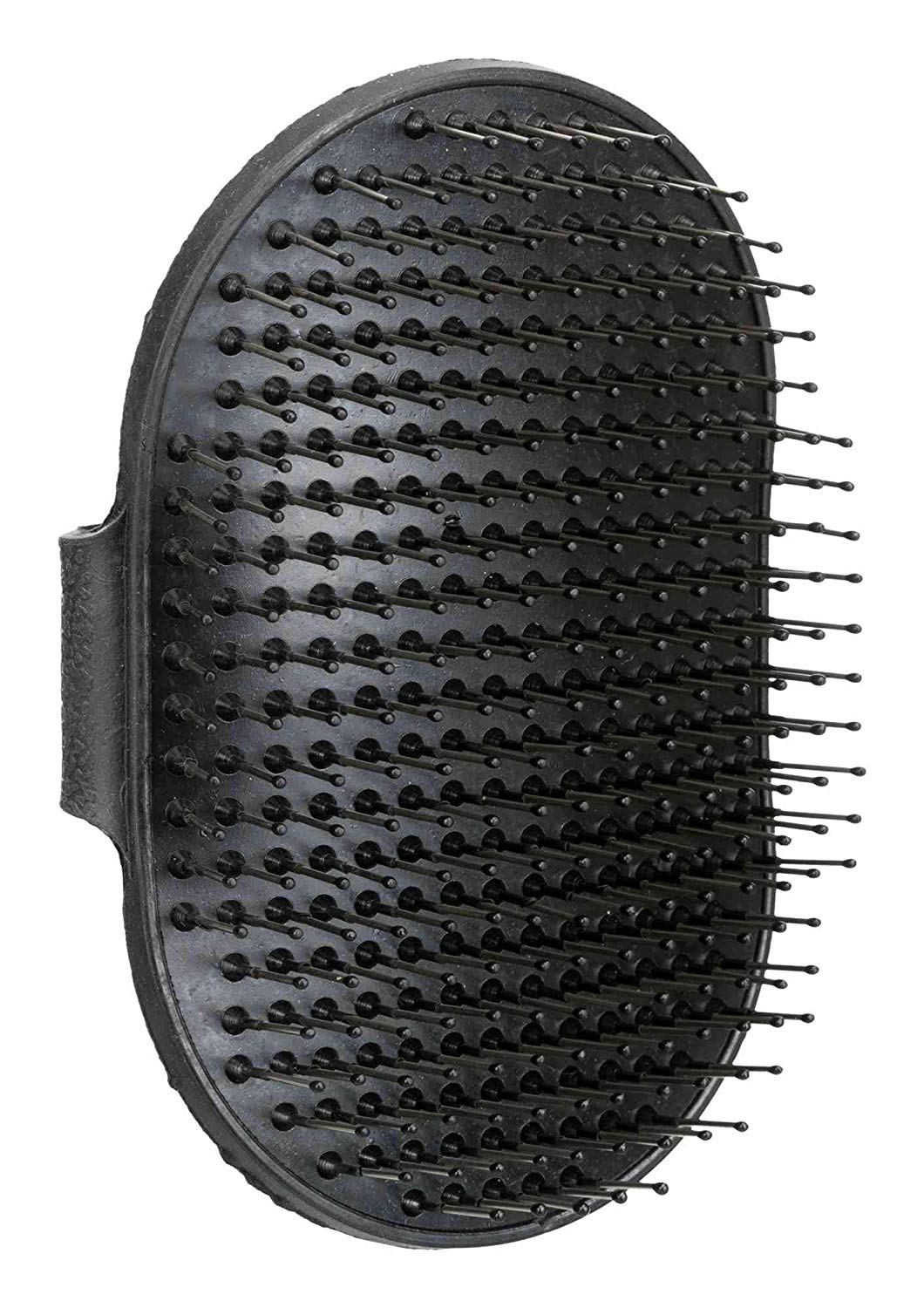 Care brush with hand-loop, 8 × 13 cm, BLACK, 8X13 cm (Pack of 1)