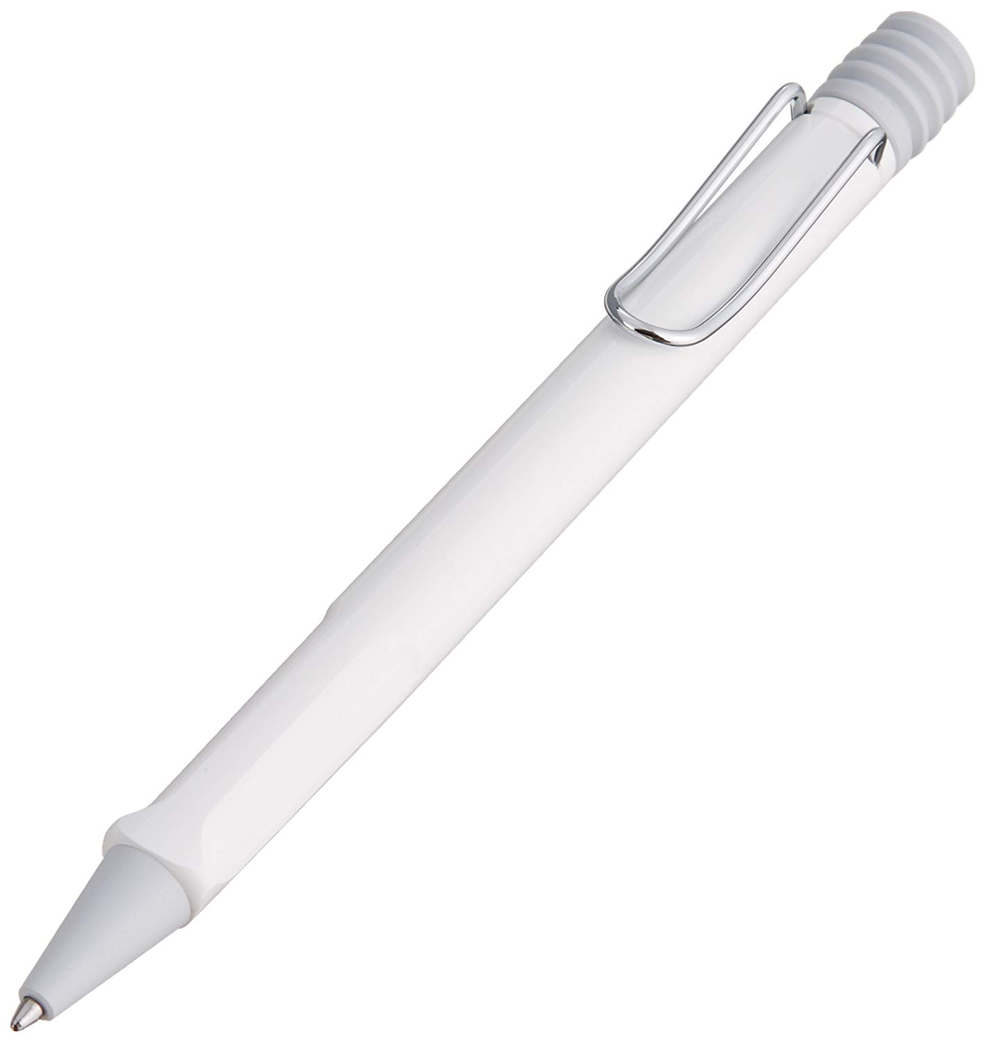 Lamy safari white, Ballpoint Pen with ergonomic grip & line width M, for pleasant long writing, made of robust ASA plastic