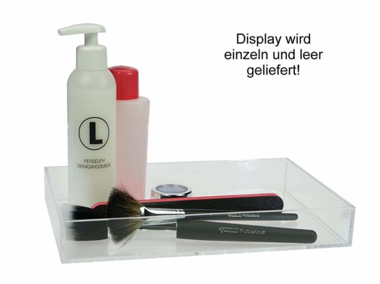 Acrylic Cosmetic Organizer: Transparent Bathroom Organizer Tray for Storing Cosmetics, Brushes and Jewellery - Make Up Organizer Stackable - Desk Organizer - Make Up Storage Organiser 24cm, Fantasia - Image 3