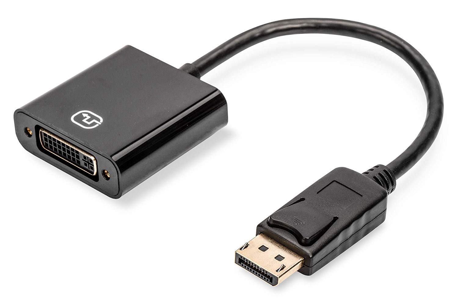 DIGITUS 0.15m DP Male to DVI-I Female DisplayPort Adapter Cable - Black