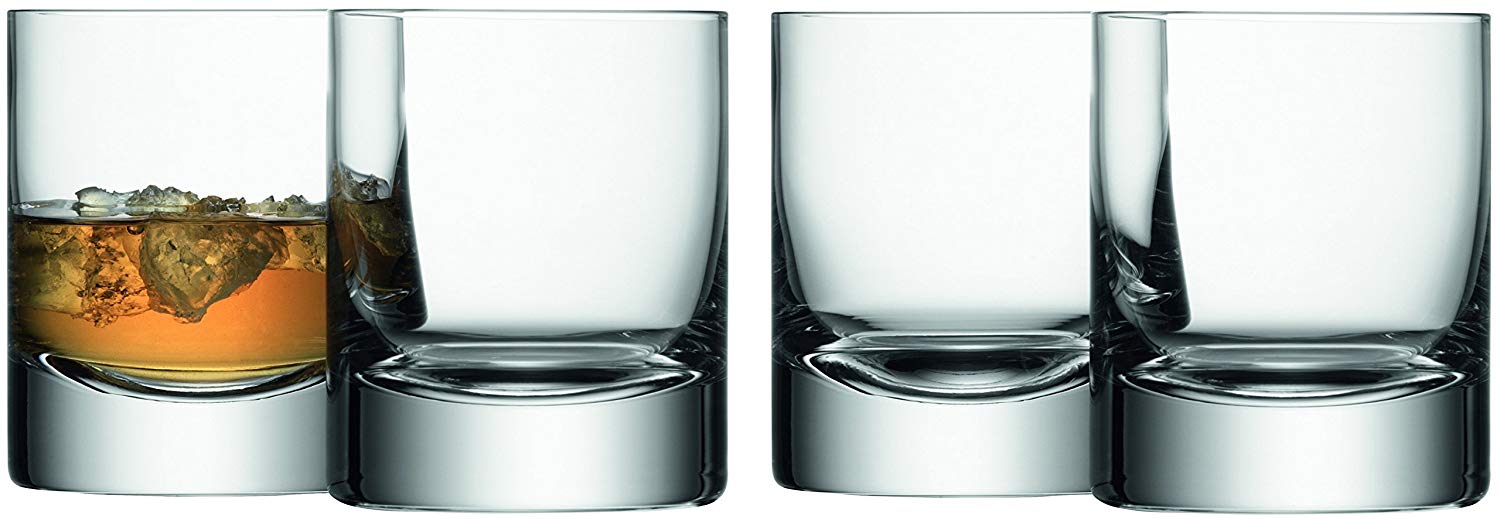 LSA International Bar Tumbler 250 ml Clear, Transparent, 4 Count (Pack of 1)