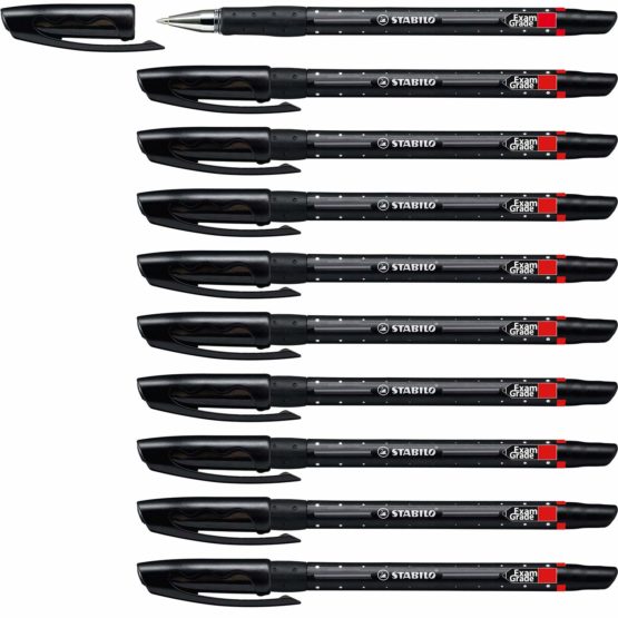 Ballpoint - STABILO Exam Grade Box of 10 Black