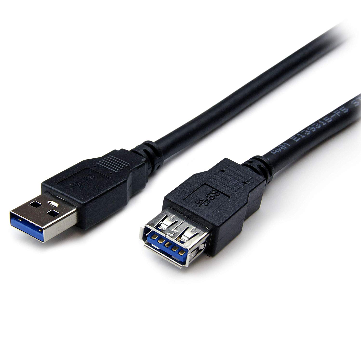 StarTech.com 2m Black SuperSpeed USB 3.0 Extension Cable A to A, Male to Female USB 3.0 Extender Cable