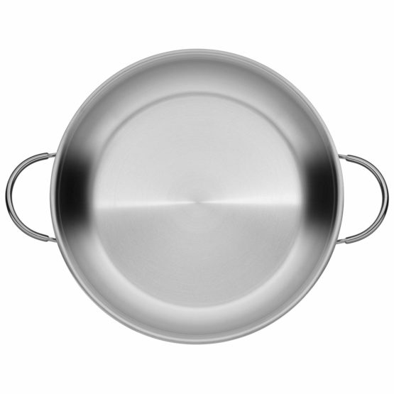 WMF Serving Pan Uncoated Ø 28 cm Made in Germany Pouring Rim Stainless Steel Handle Cromargan® Stainless Steel Suitable for Induction Dishwasher-Safe - Image 3