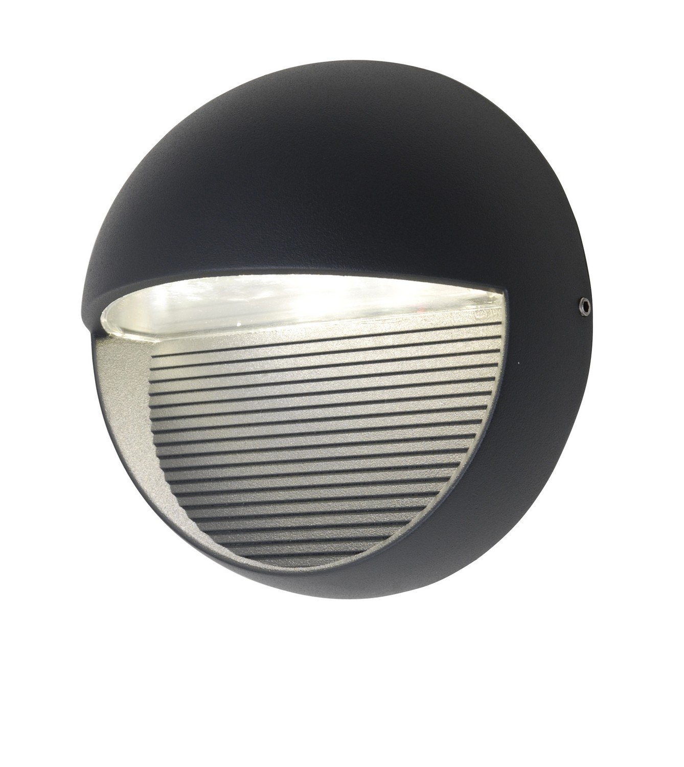 Eco Light Modern LED Außenwanl Light Radius 440LM 9 W Diameter 16.5 cm Anthracite 1865 Gr, White