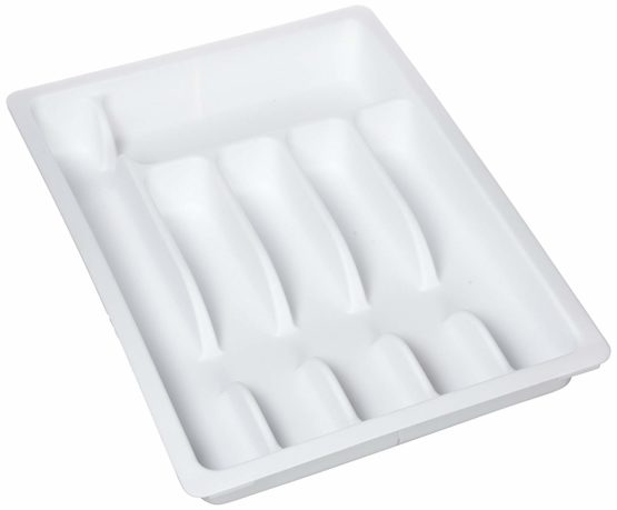 Kesper 30086 Pull-Out Cutlery Tray Plastic Dimensions 29 to 50 cm x 38 x 6.5 cm White