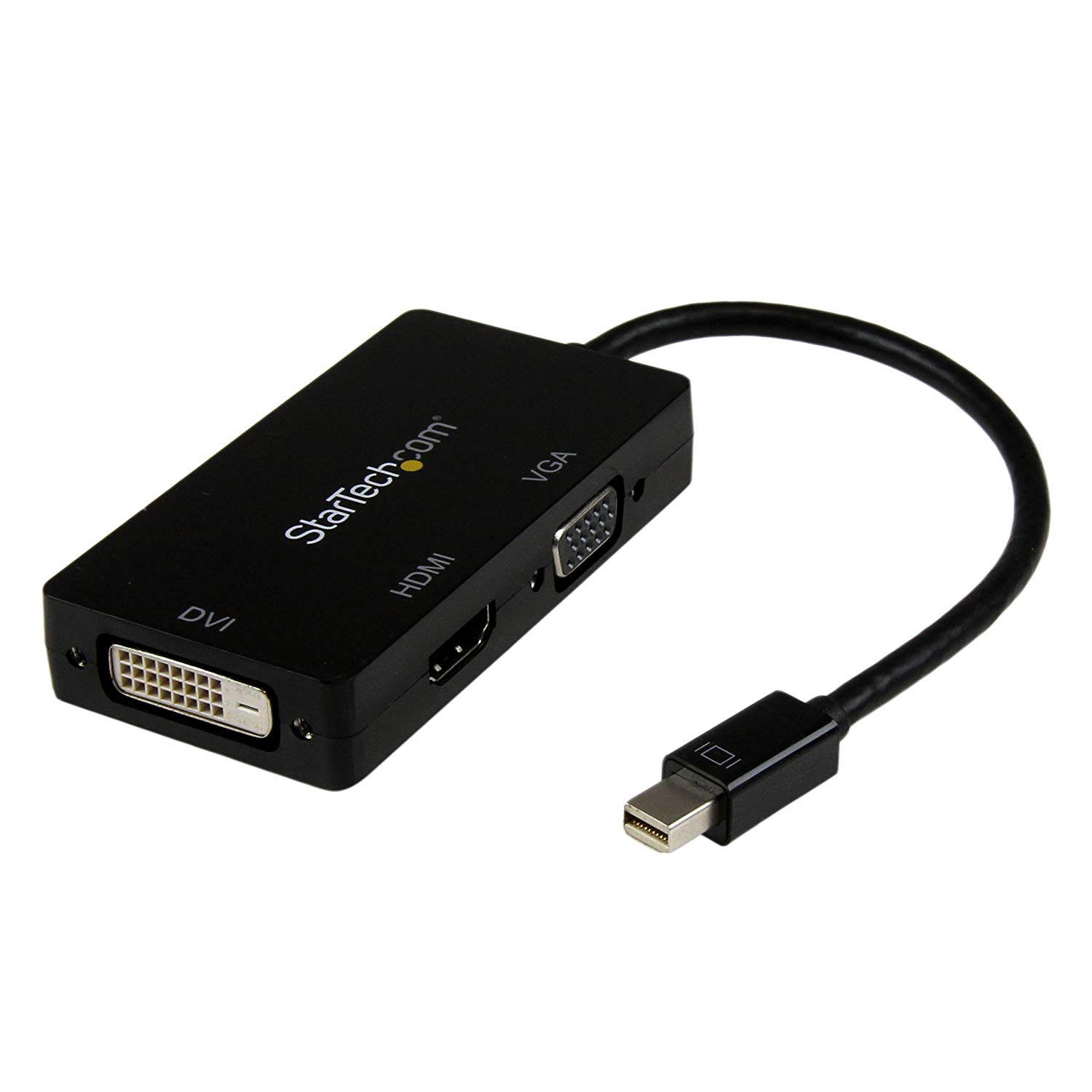 StarTech.com 3 in 1 Mini DisplayPort Adapter - 1080p - Mini DP / Thunderbolt to HDMI / VGA / DVI Splitter for Your Monitor (MDP2VGDVHD)