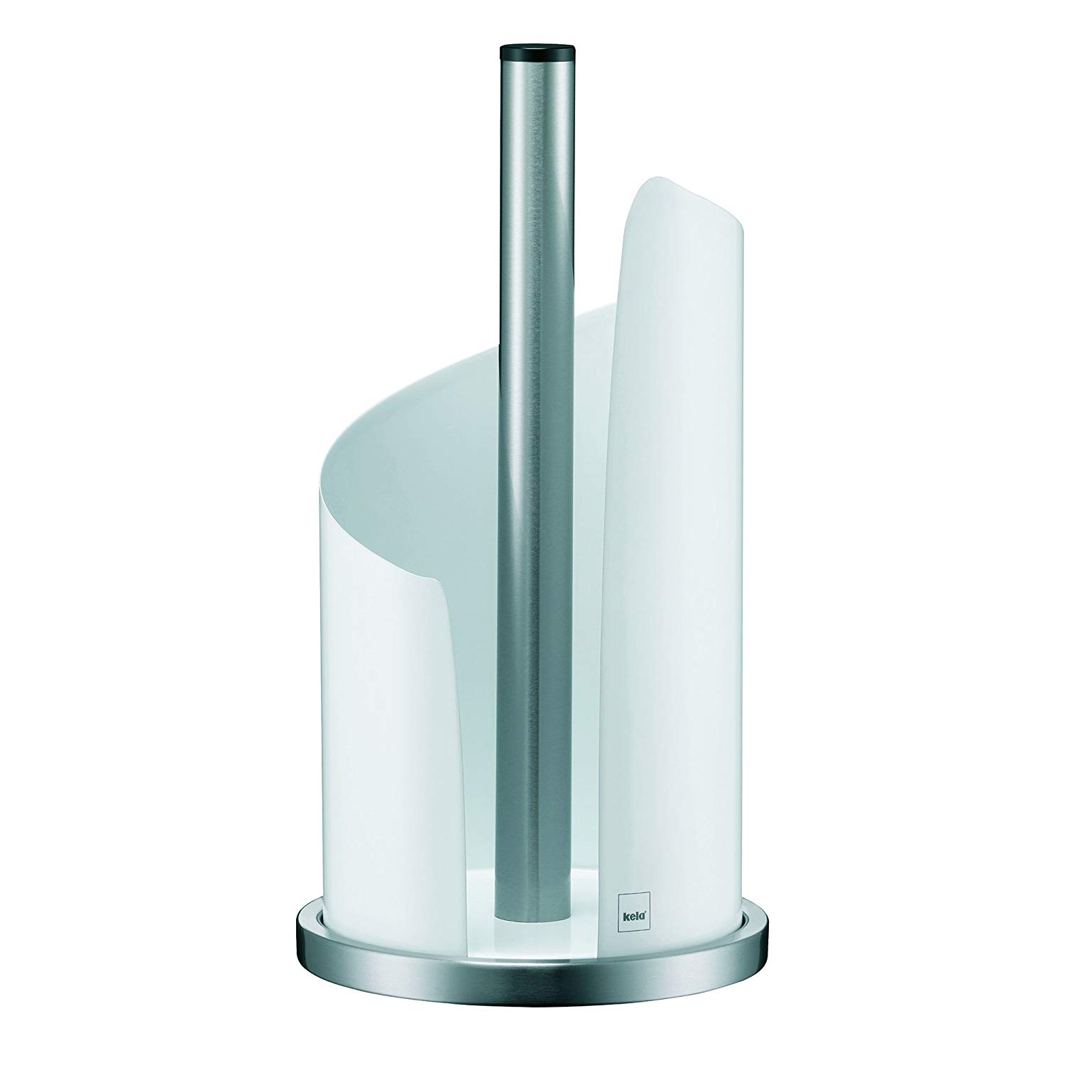 kela kitchen roll holder, upright, for thick rolls, kitchen roll holder 33.5 cm high, STELLA, White - Image 2