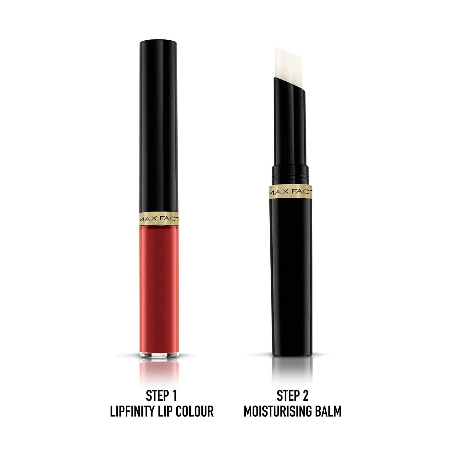 Max Factor Lipfinity Long-Lasting Two Step Lipstick - 115 Confident, 4.2 g, Red - Image 2