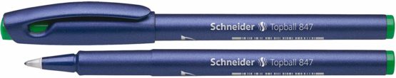 Schneider Topball 847 Rollerball Pen - Green (Pack of 10)