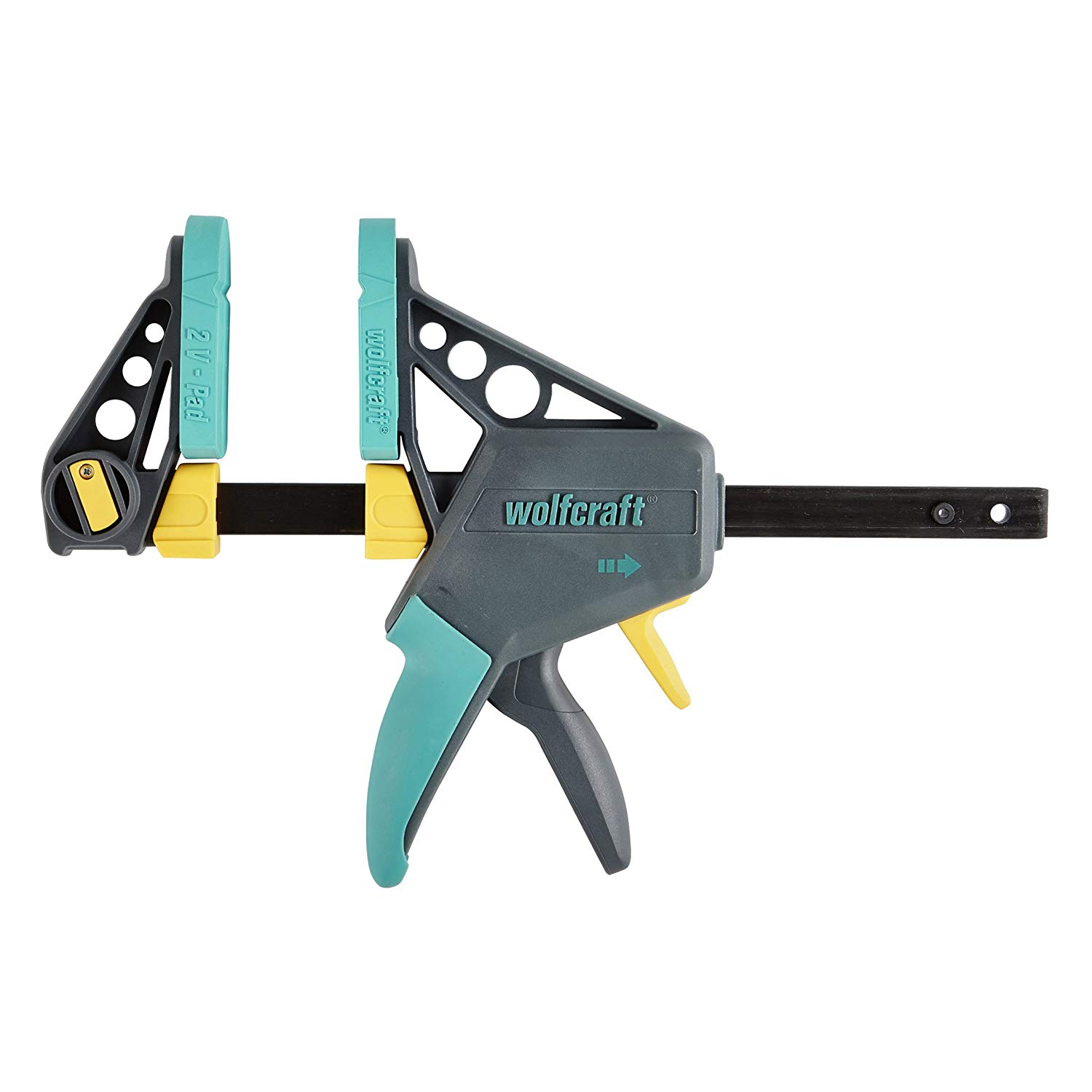 wolfcraft PRO L One-Hand Clamp, 150 mm I 3030000 I for Controlled and Comfortable Working, Ideal for Woodworking and Furniture Construction