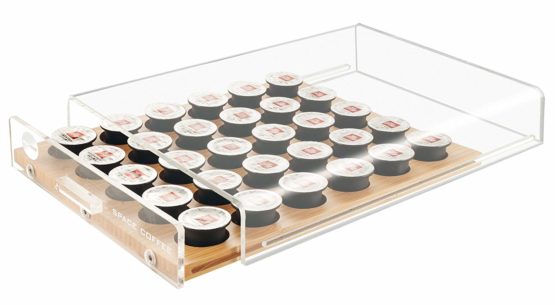 MACOM 835 Universal Coffee Capsule Holder, Wood, 65 W, Transparent, Marron - Image 3