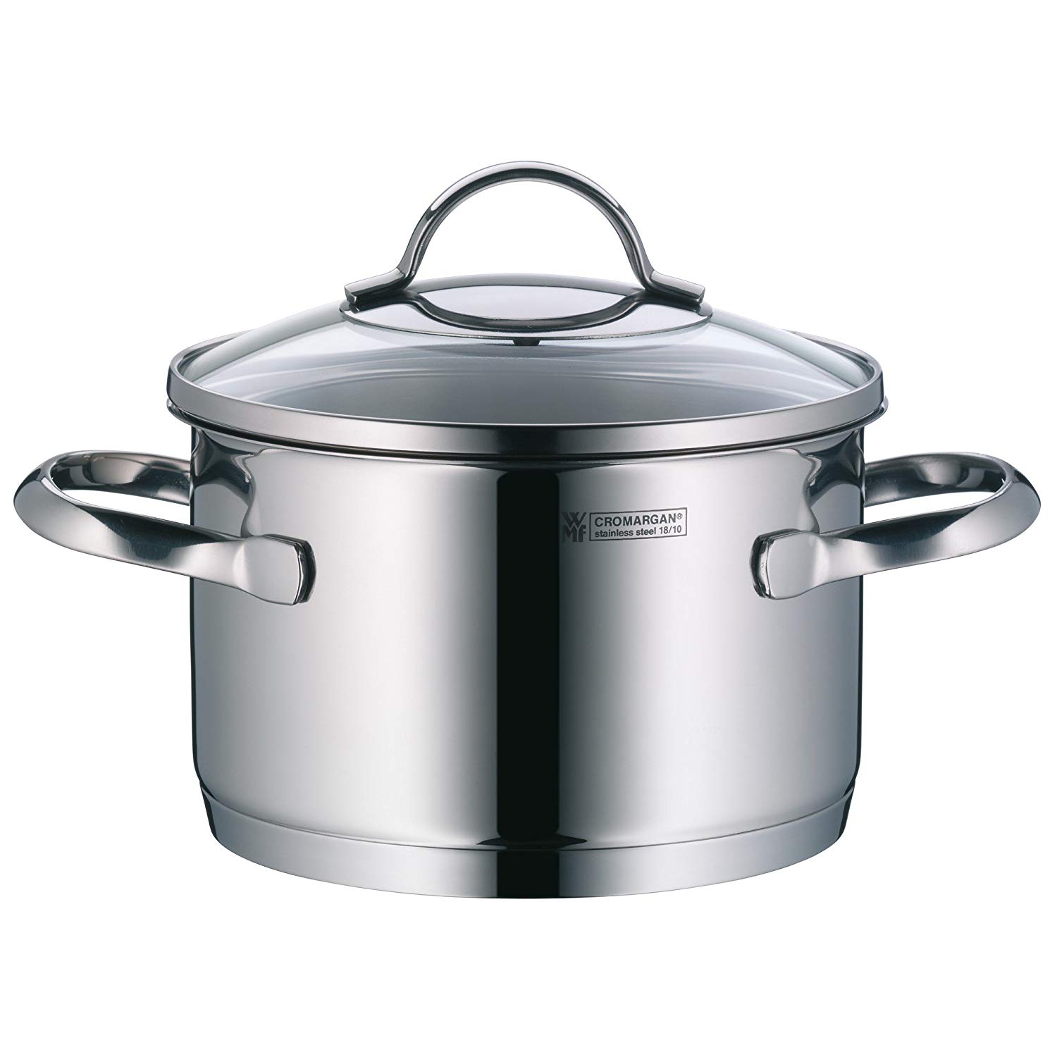 WMF Provence Plus Cromargan High Casserole, Silver, 16 cm, 1.9 Litre, 22.5 x 21.5 x 14 cm