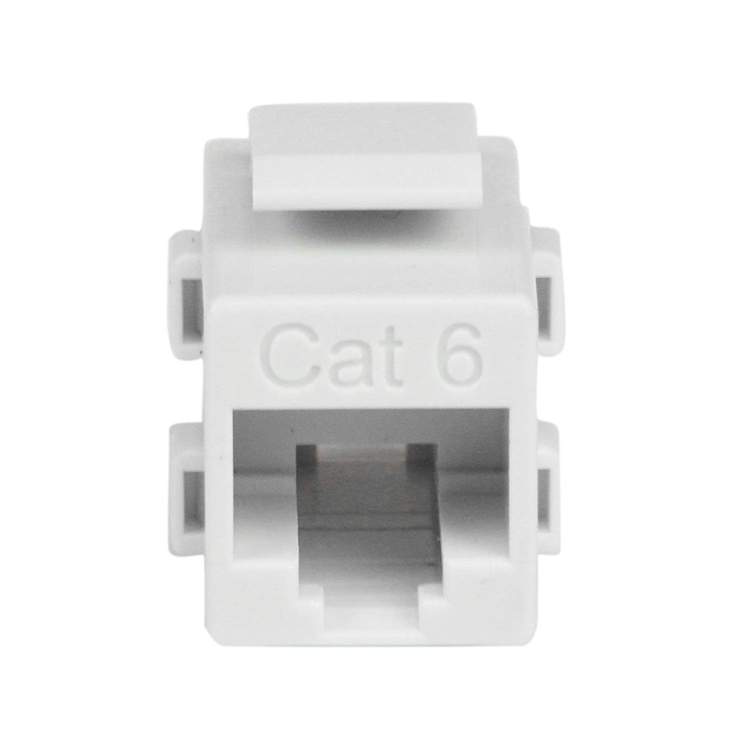 StarTech.com White Cat 6 RJ45 Keystone Jack Network Coupler F/F - RJ45 Coupler - Cat6 Coupler, Small - Image 2