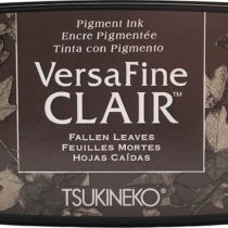 Tsukineko Fallen Leaves Versafine Clair Ink Pad, Synthetic Material, Brown, 5.6 x 9.7 x 2.3 cm