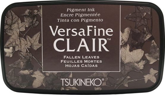 Tsukineko Fallen Leaves Versafine Clair Ink Pad, Synthetic Material, Brown, 5.6 x 9.7 x 2.3 cm