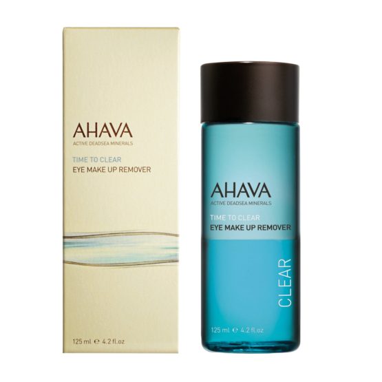 AHAVA Eye Makeup Remover 125ml Dead Sea Natural Gentle Waterproof Make Up Remover Great for Sensitive Skin or Eyes - Leaves Eye Area Soft and Hydrated