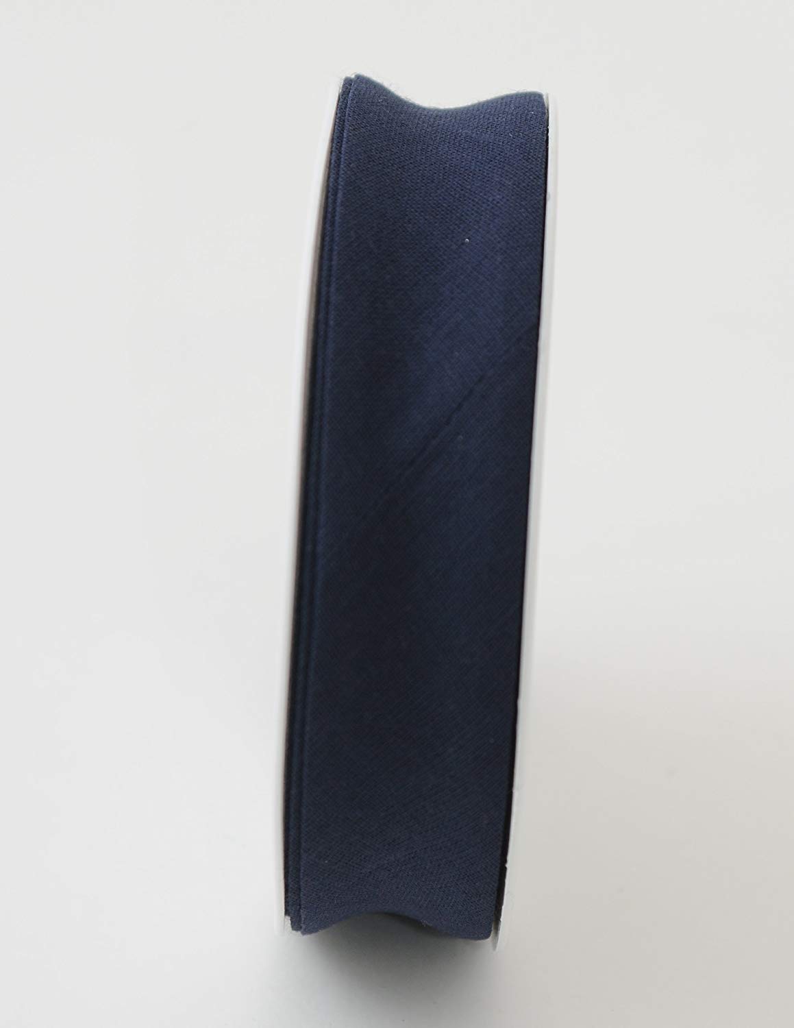 Inastri 25/5/5 mm Cotton Bias Binding, Navy, COL-34, 25mm x 20m - Image 2