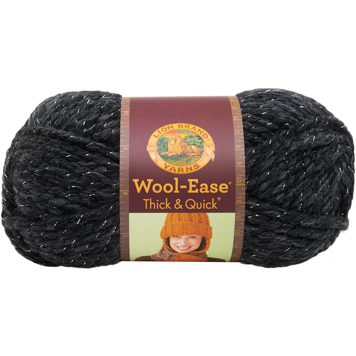 Lion Brand Yarn Wool-Ease Thick & Quick, Super Bulky Wool Blend Yarn for Knitting Crochet, and Crafts, Constellation, 1 Pack