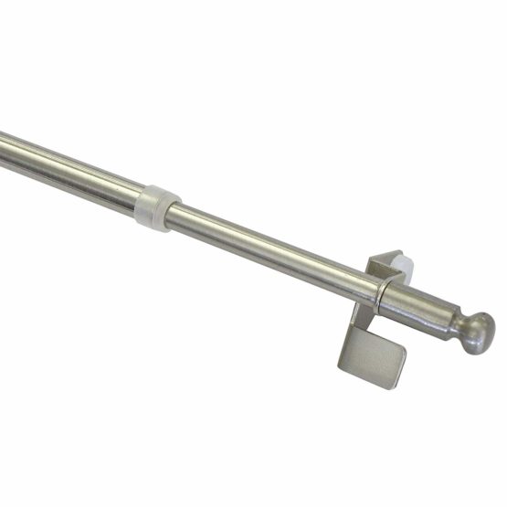Gardinia Bar Ø 8/10 50-80, Metal, Rostfritt stålutseende (Kula), 50-80 cm