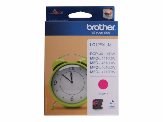 Brother LC-125XLM Inkjet Cartridge, Magenta, Single Pack, High Yield, Includes 1 x Inkjet Cartridge, Brother Genuine Supplies - Image 2