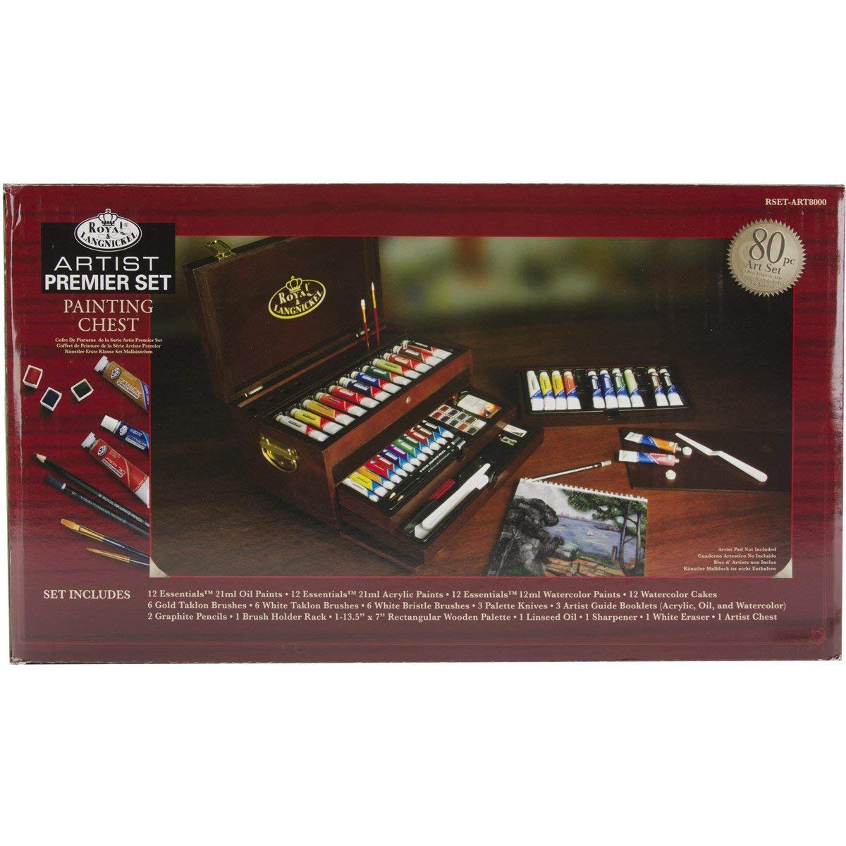 Royal & Langnickel Artist Painting Chest Premier Set, White, multicolour - Image 2
