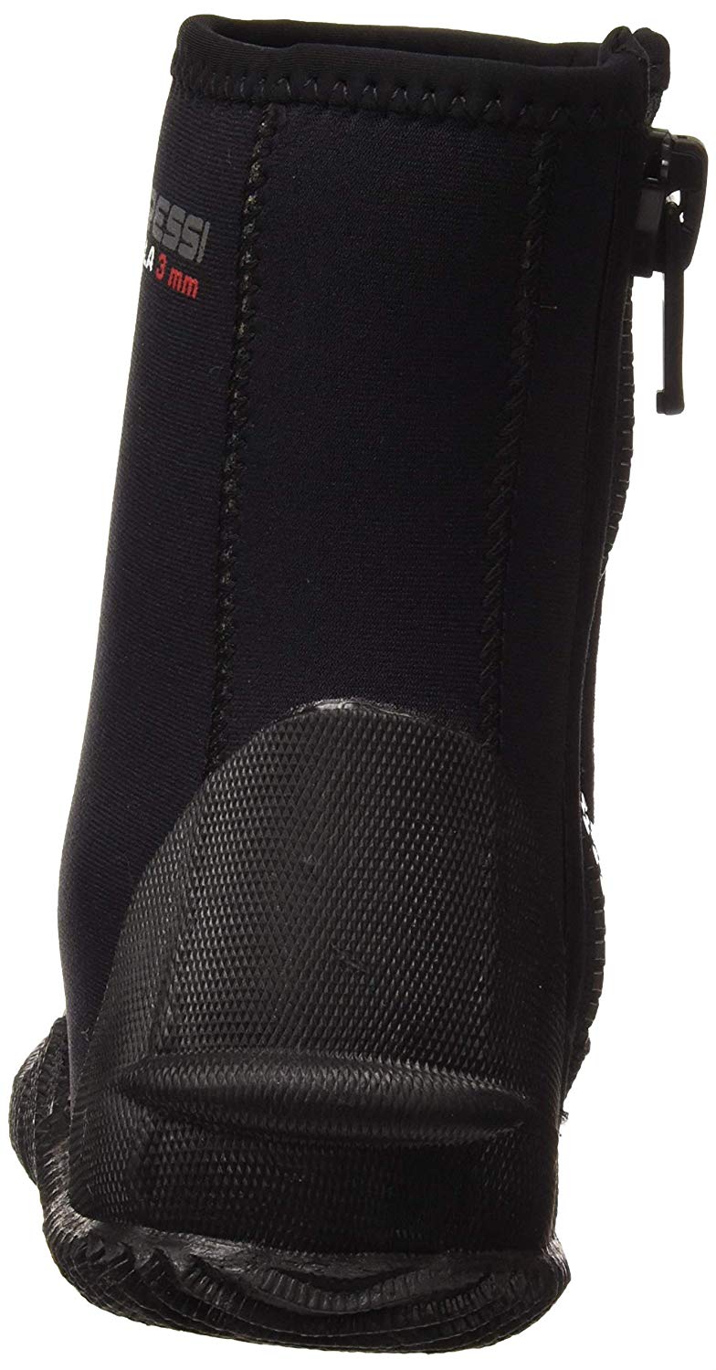 Cressi Isla W/Sole Boots Black/Red 5mm M_UK 7/7.5_EU 40/41 Unisex Diving Neoprene Boots with Rubber Soles - Image 3