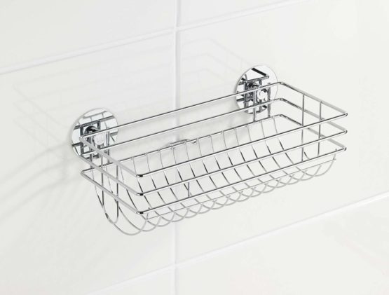 WENKO 5631100 Turbo-Loc kitchen roll holder - fixing without drilling, Chrome plated metal, 29 x 11 x 14.5 cm, Silver shiny - Image 3