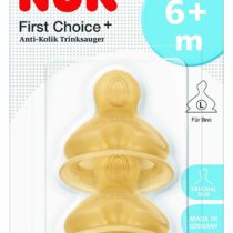 Nuk First Choice+ Silicone Teat 6 - 18 Months Fori Misura L Beige