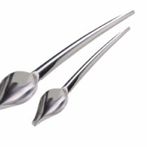 Jean Daudignac 0601050 Set of 2 Quill Spoons for Cake Decorating Stainless Steel