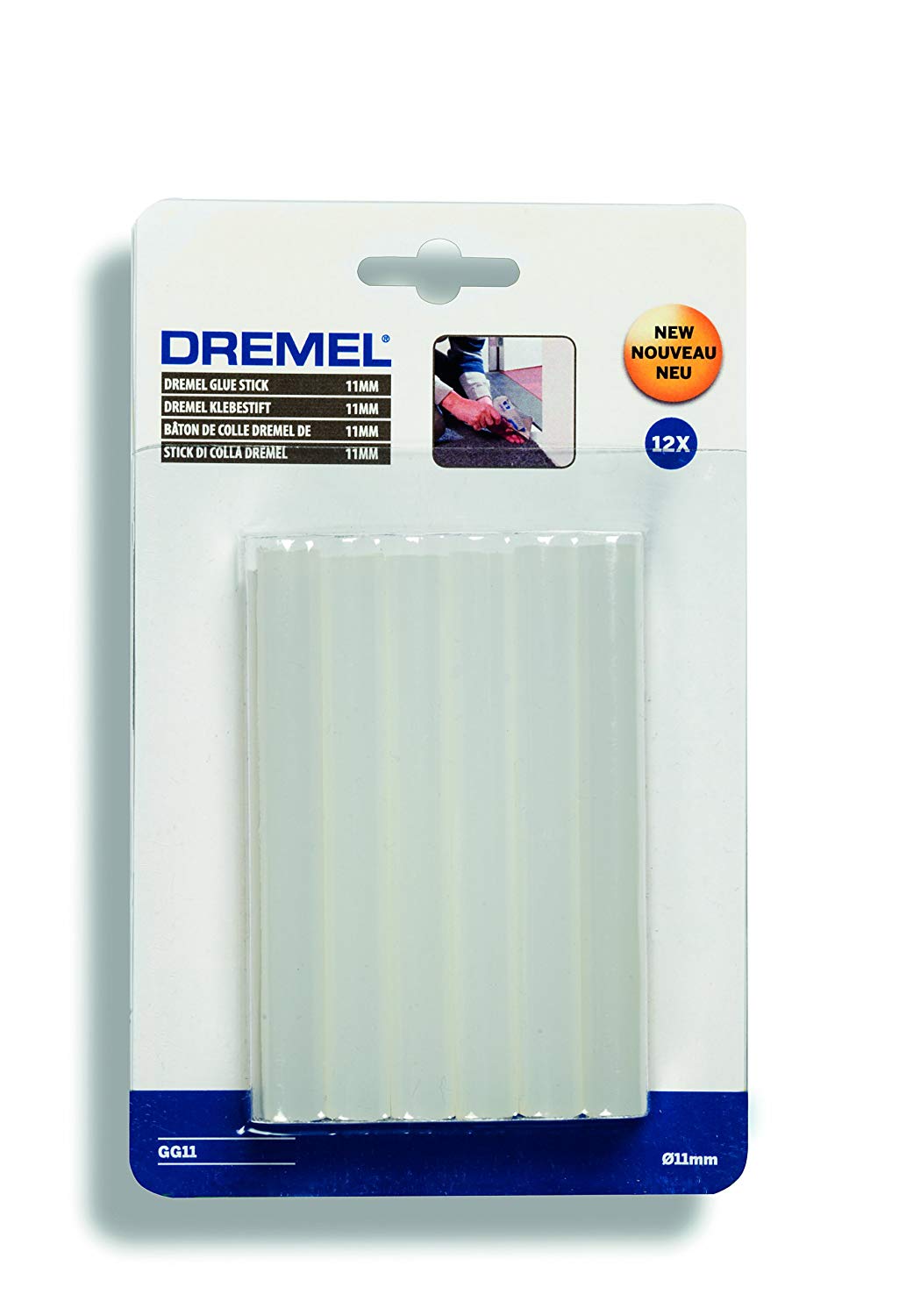 Dremel GG11 Hot Glue Gun Sticks 12-pack, 12 Multi Purpose 11 mm Glue Sticks for High Temperature (165-195° Celsius) - Image 2