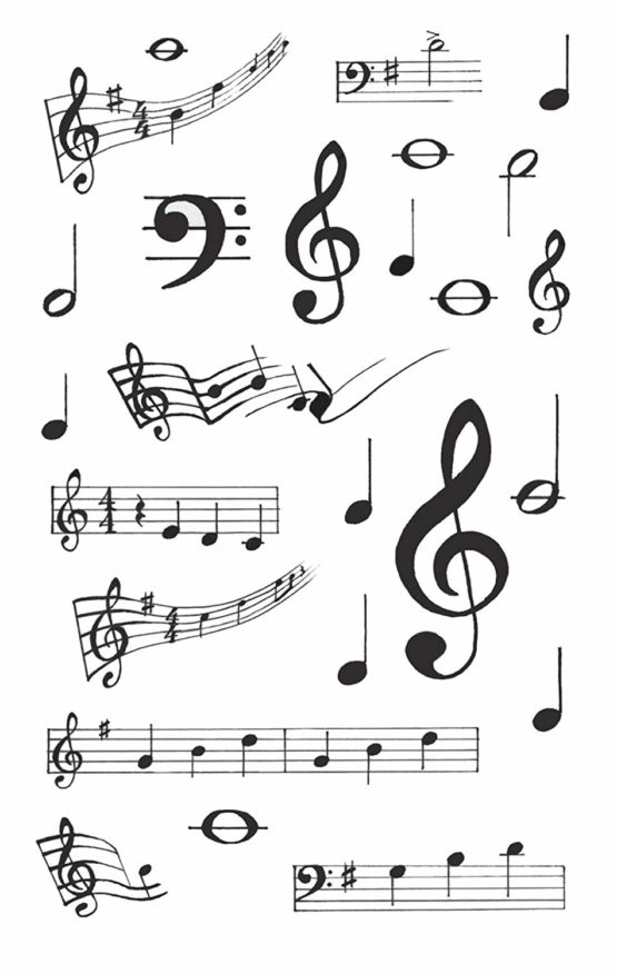 Avery Zweckform 55151 Decoration Decal, Musical Notes, 75 Stickers