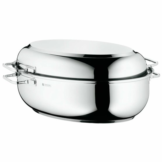 WMF Extra Roasting Dish with Metal Lid, Silver, 8,5 L - Image 3