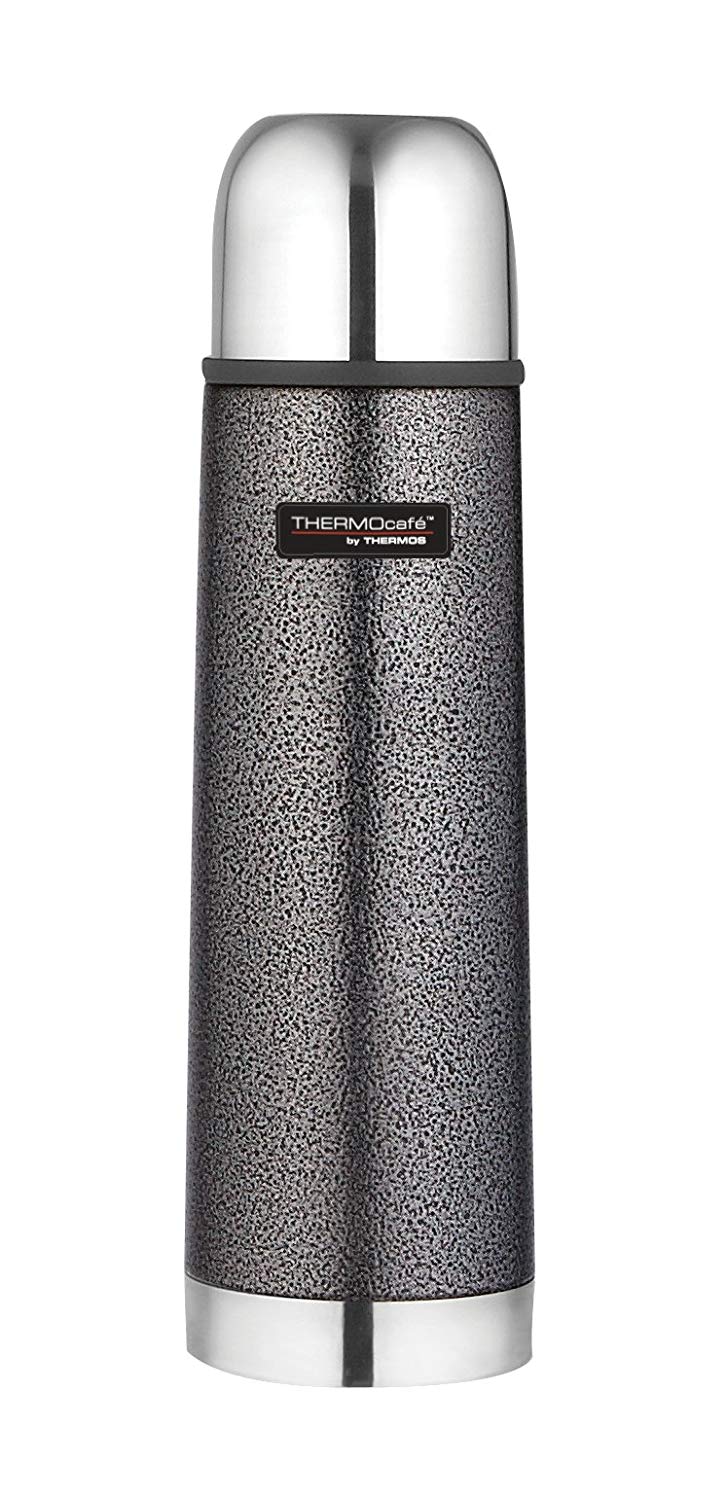 THERMOcafè by THERMOS Stainless Steel Flask, Hammertone Grey, 500 ml