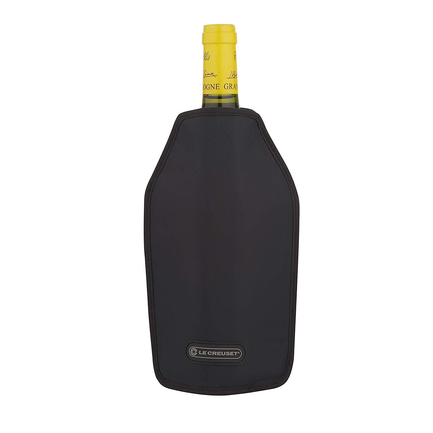 Le Creuset Wine Accessories Wine Bottle Cooler Sleeve- Black, WA126L-31, 22 x 15.5 x 2.1 cm