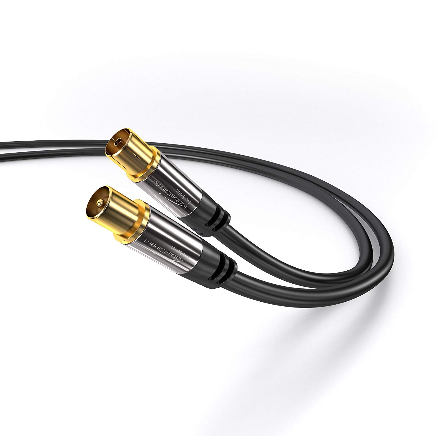 KabelDirekt, 4K TV Aerial Cable, Coaxial Cable, 20m, For Digital & Analogue TV, Metal Connectors - Image 2
