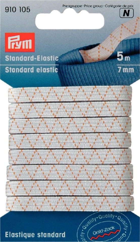 Prym Standard-Elastic 7 mm White