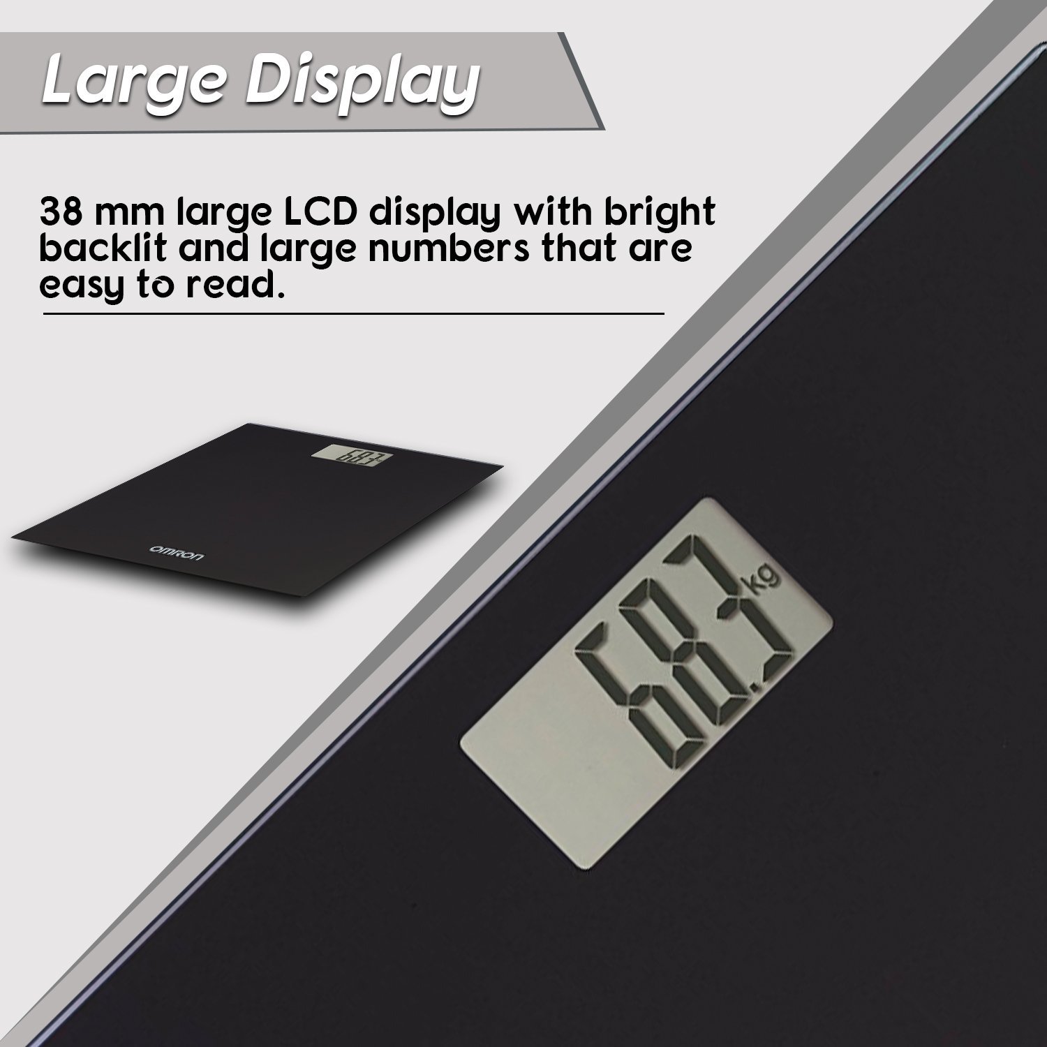 OMRON HN289 Bathroom Scales for Body Weight - Automatic On/Off, Extra Thin, Easy-to, 246 x 165 x 28 - Image 4