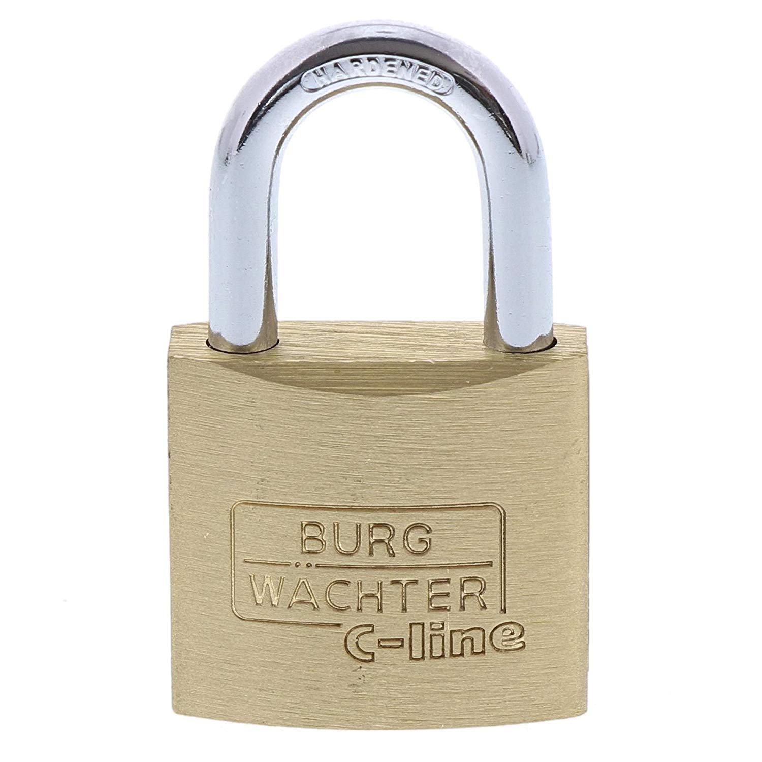 Brass Padlock 30mm - 222 30 SB, Gold, Silver, 30 mm