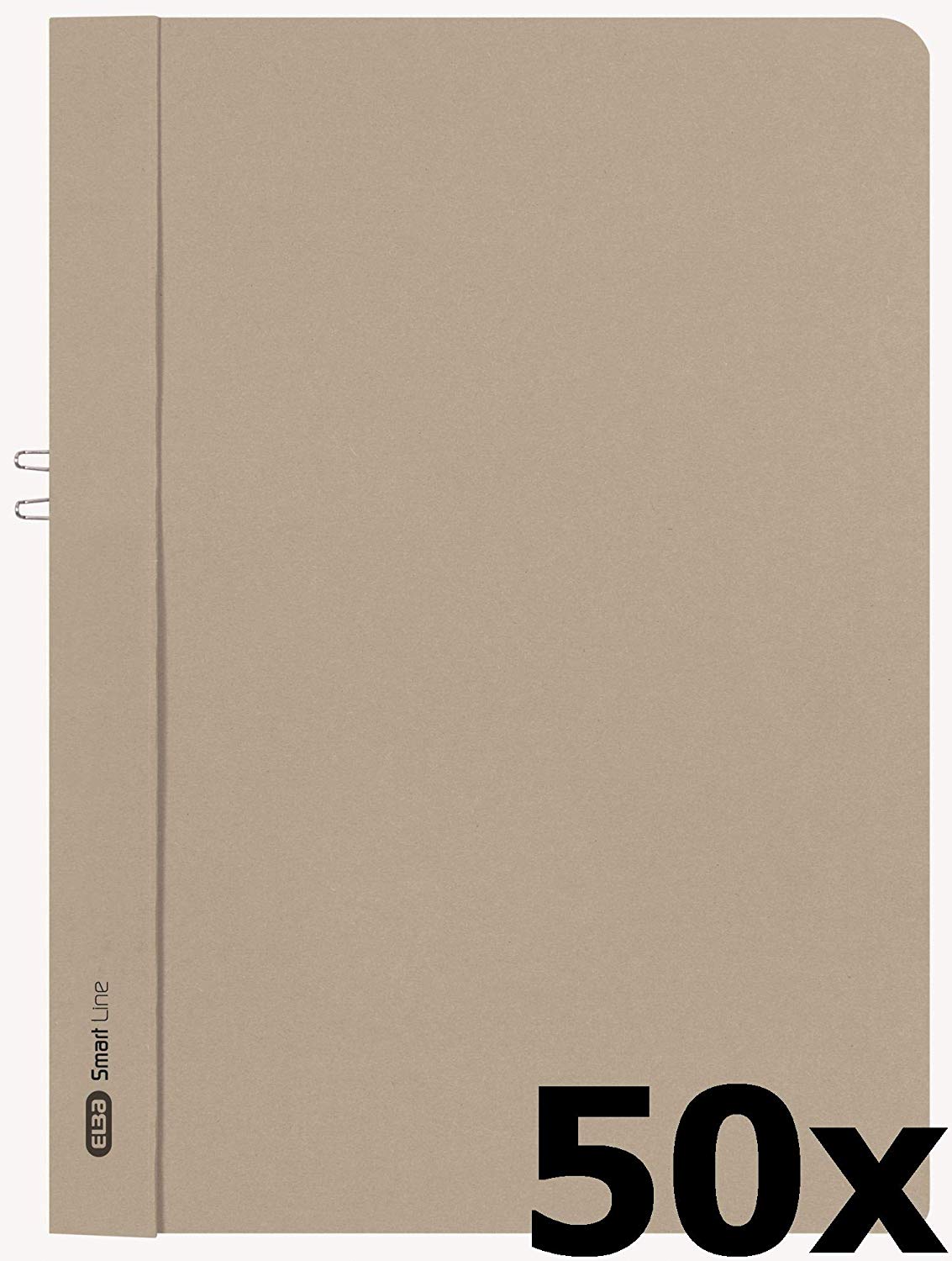 Elba A4 Smart Line File Without Front Cover Cardboard Grey Pack of 50, gray