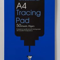 Clairefontaine GPT1A4Z Goldline Professional Tracing Pad, A4, 90gsm, 50 sheets, White
