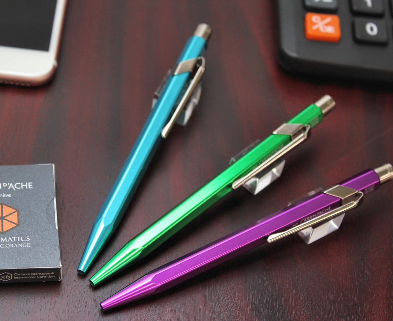 Caran d'Ache 849 Metal Range Ball Pen - Metal-X Violet - Image 3