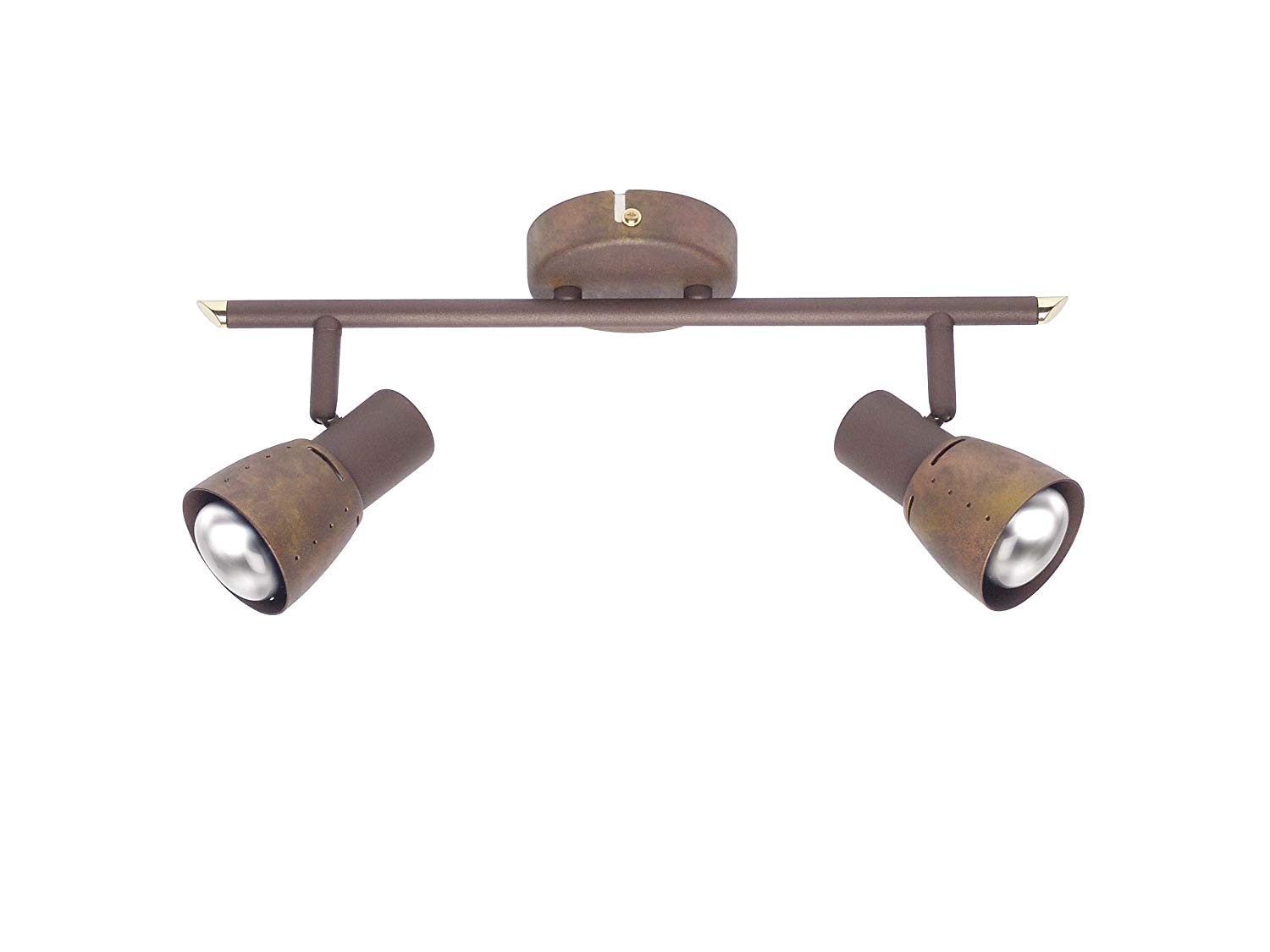 Brilliant Lava 39513/56 Spotlight Bar 2 Bulbs Aged Copper, Brown, 2er Balken