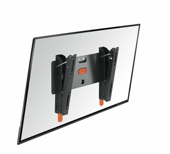 Vogel's BASE 15S tiltable TV wall bracket for 19-43 inch (48-109 cm) TVs, max. 44 lbs (20 kg), TV wall mount also compatible for LED, QLED and OLED TVs, VESA 100x100 to 200x200, black
