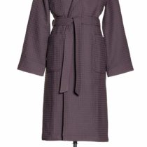 möve Piquée hooded bathrobe in size XL made of 100% cotton, graphite