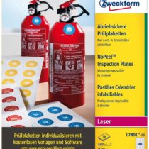 Avery Zweckform L7801 10 Test Badges Abziehsicher (480 Labels, Printable 10 Sheets A4 with 20 mm Diameter White