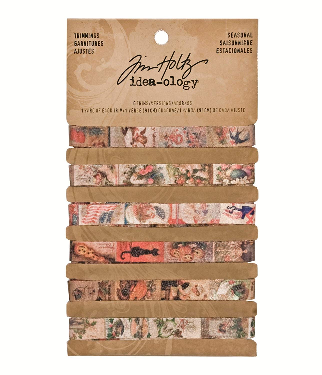 Tim Holtz idea-ology Seasonal Trimmings Embellishments,, TH93023