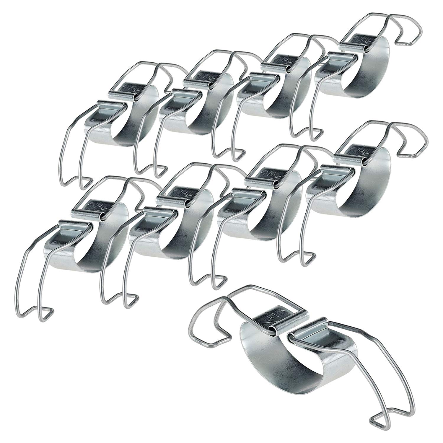 Westmark 10 Universal Clips For Sealing Preserving Jars, Steel, Silver, 40502251